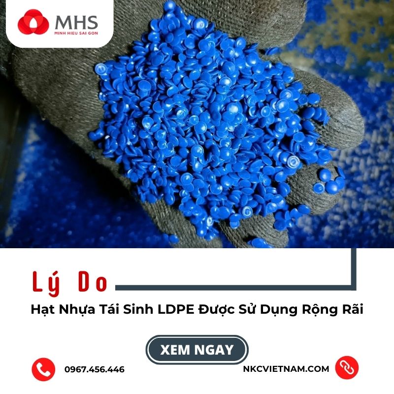 Lý do hạt nhựa tái sinh LDPE được sử dụng rộng rãi