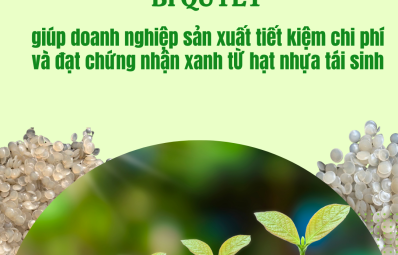 Bí quyết giúp doanh nghiệp sản xuất tiết kiệm chi phí và đạt chứng nhận xanh nhờ hạt nhựa tái sinh