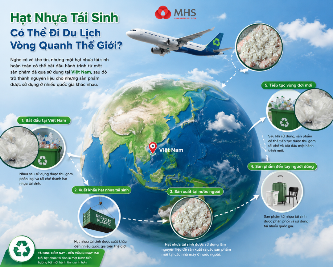 Hạt Nhựa Tái Sinh Có Thể Đi Du Lịch Vòng Quanh Thế Giới?