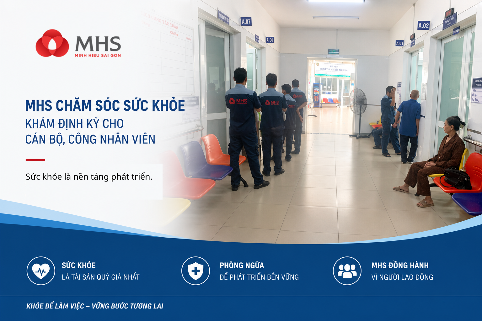 MHS Quan Tâm Chăm Sóc Sức Khỏe – Khám Sức Khỏe Định Kỳ Cho Cán Bộ Công Nhân Viên