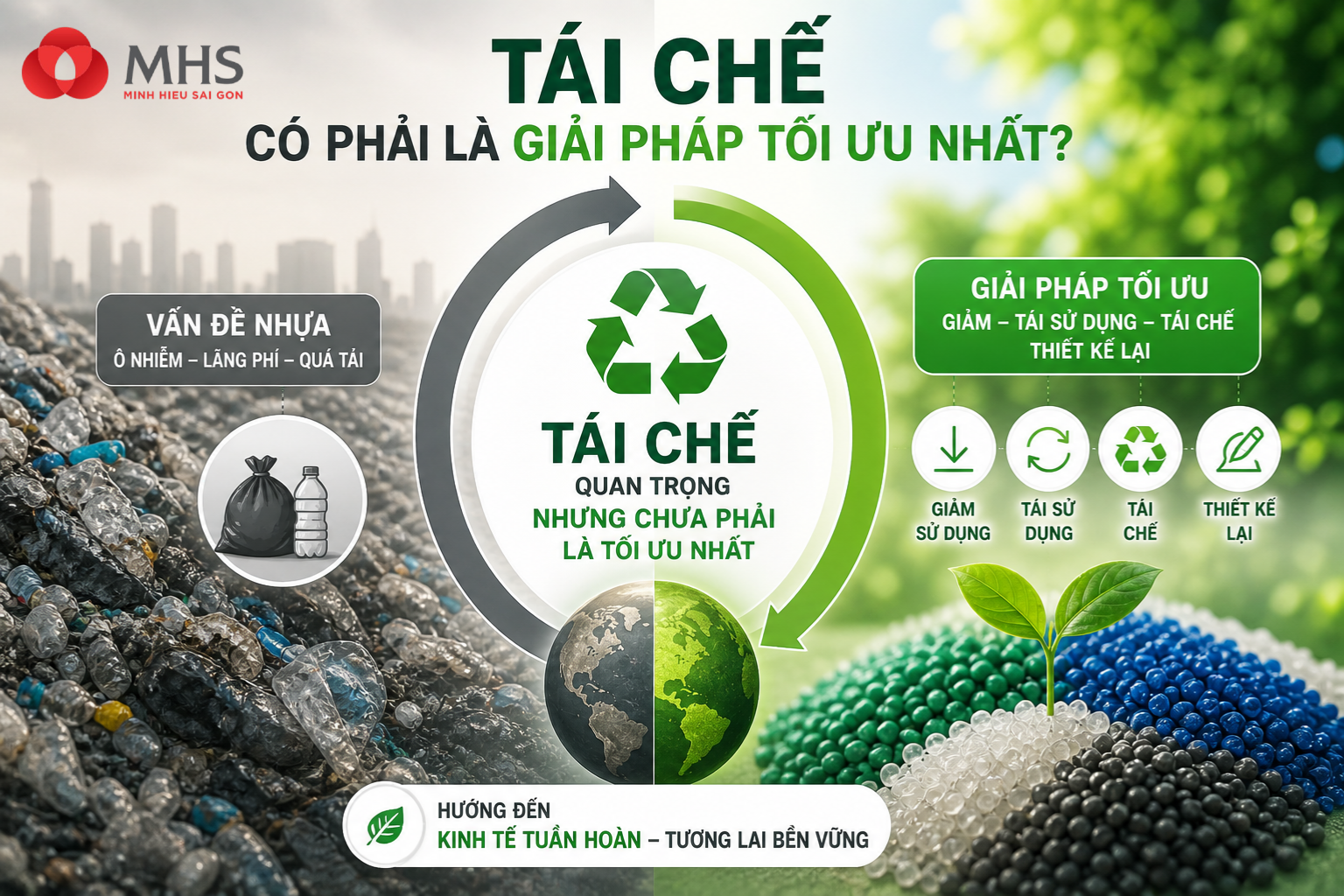 Tái chế có phải là giải pháp tối ưu nhất cho rác thải nhựa?