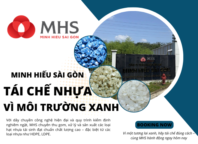 Các loại nhựa có thể tái sinh và mã nhận dạng nhựa (1–7) – Hướng đến nền kinh tế tuần hoàn cùng MHS